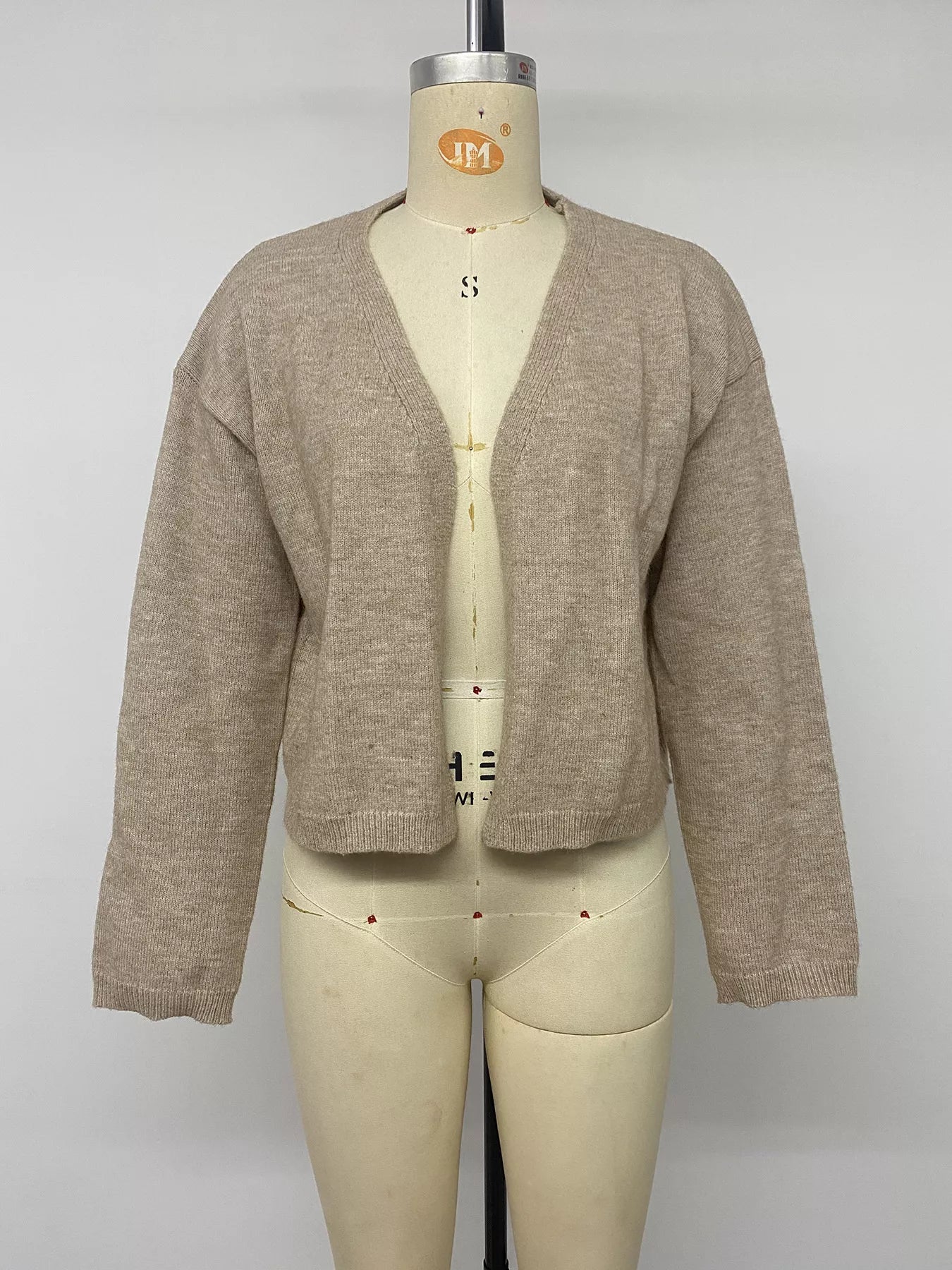 Open-Front Knit Cardigan
