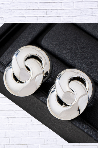 Chunky Knot Stud Earrings | Elegant Boutique Statement Jewelry