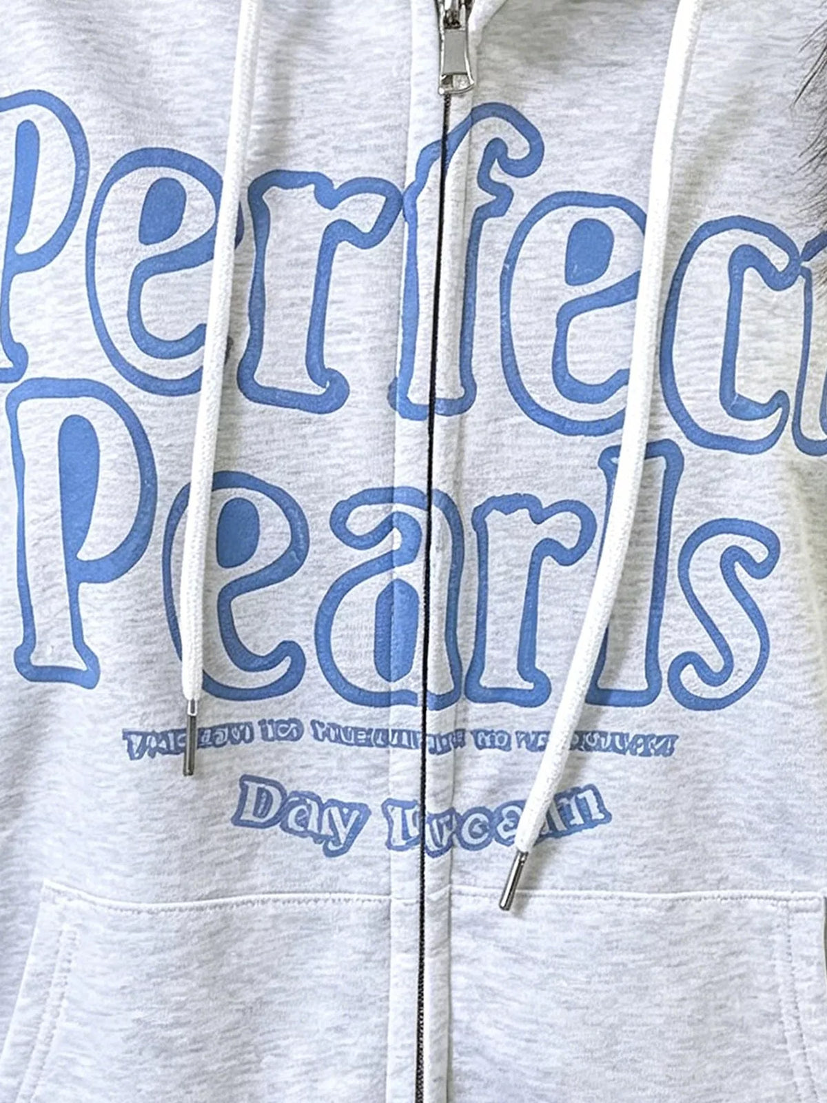 Letter Graphic Zip-Up Hoodie
