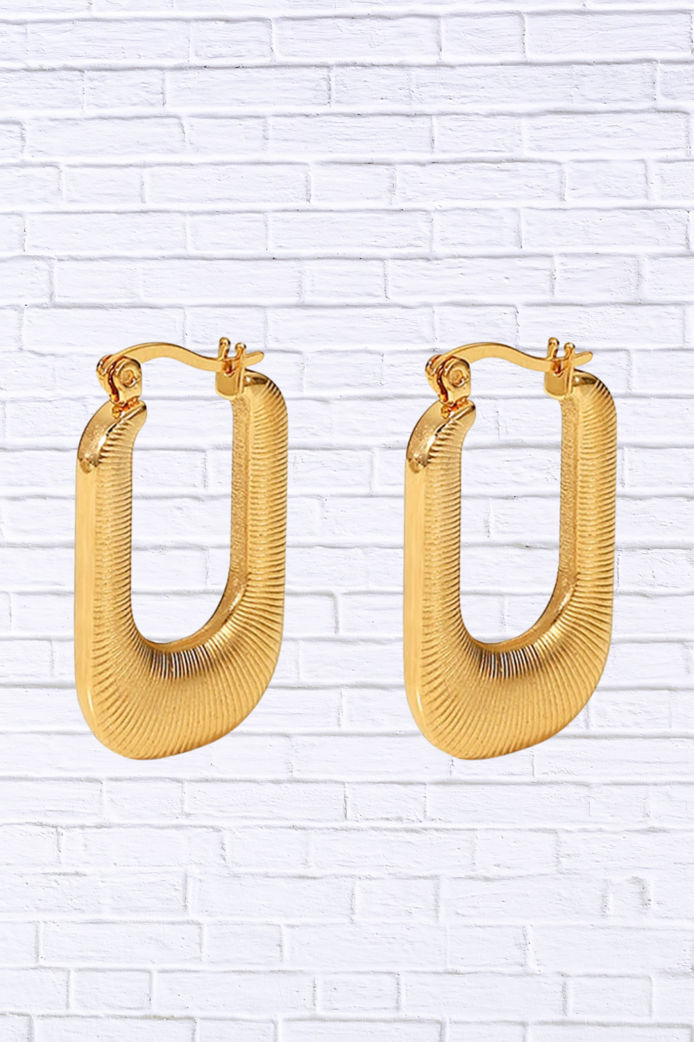 Good Luck Charm U-Shaped Earrings | Elegant Statement Jewelry