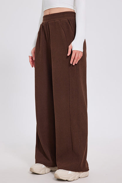 Blue Zone Planet | Basic Bae Elastic Waist Wide Leg Pants