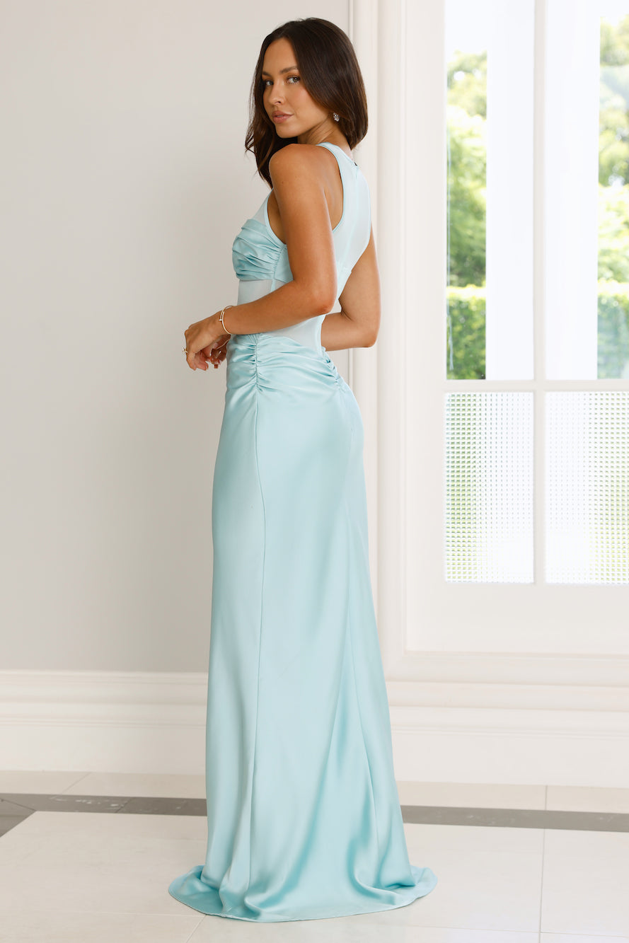 Robe longue élégante Aqua