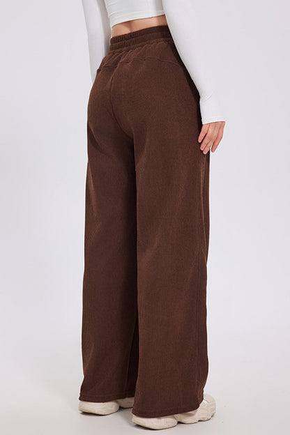 Blue Zone Planet | Basic Bae Elastic Waist Wide Leg Pants