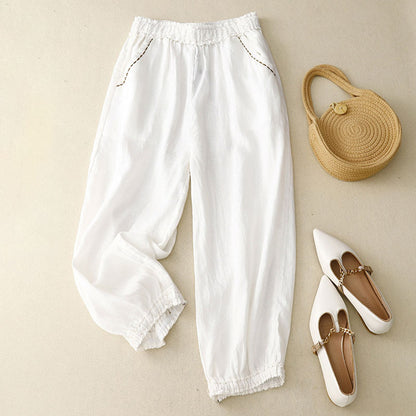 5 colors Summer Thin Cropped Casual Pants