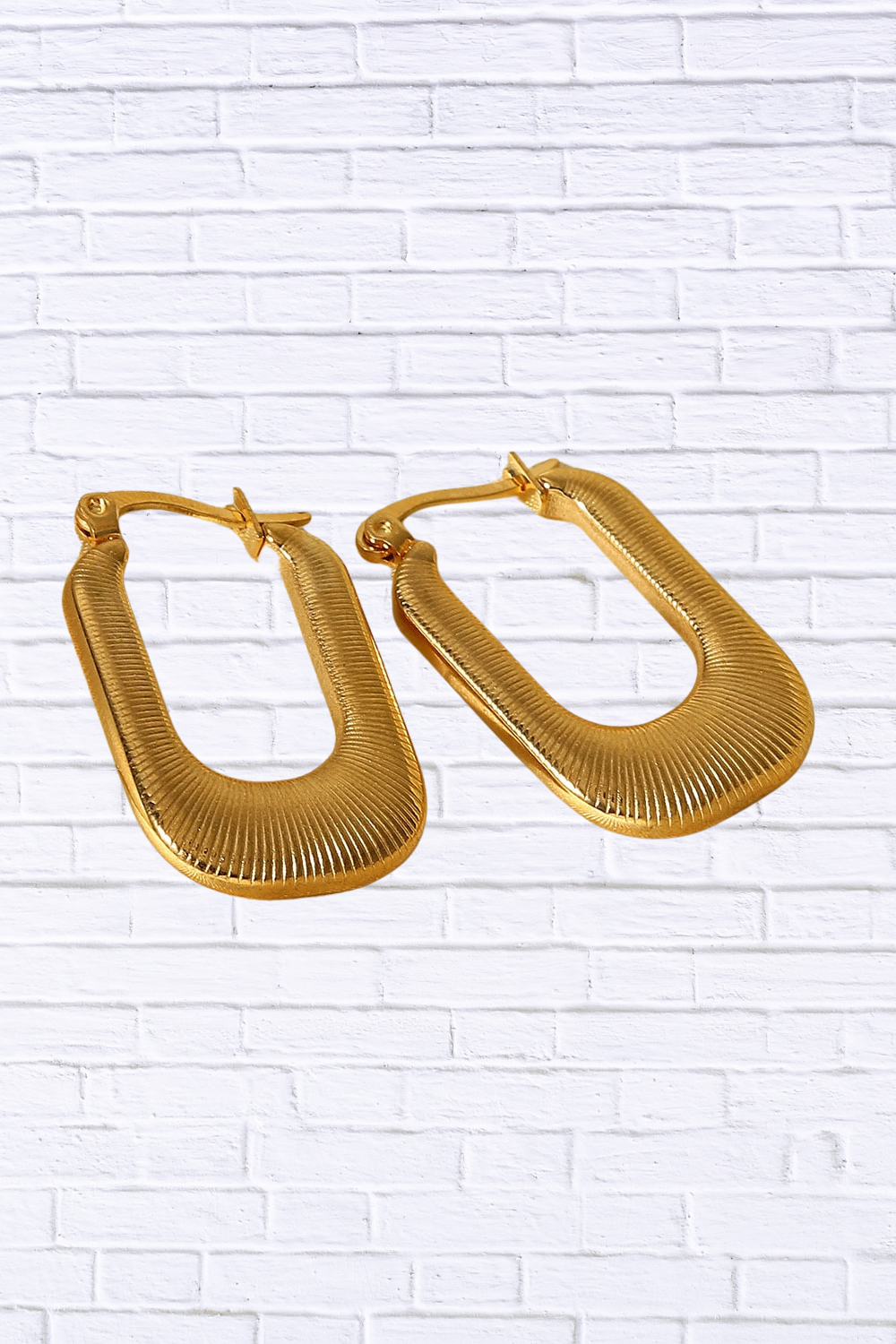 Good Luck Charm U-Shaped Earrings | Elegant Statement Jewelry