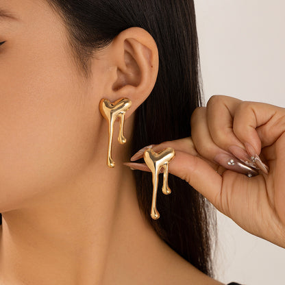 Fashion Drops Geometric Irregular Earrings