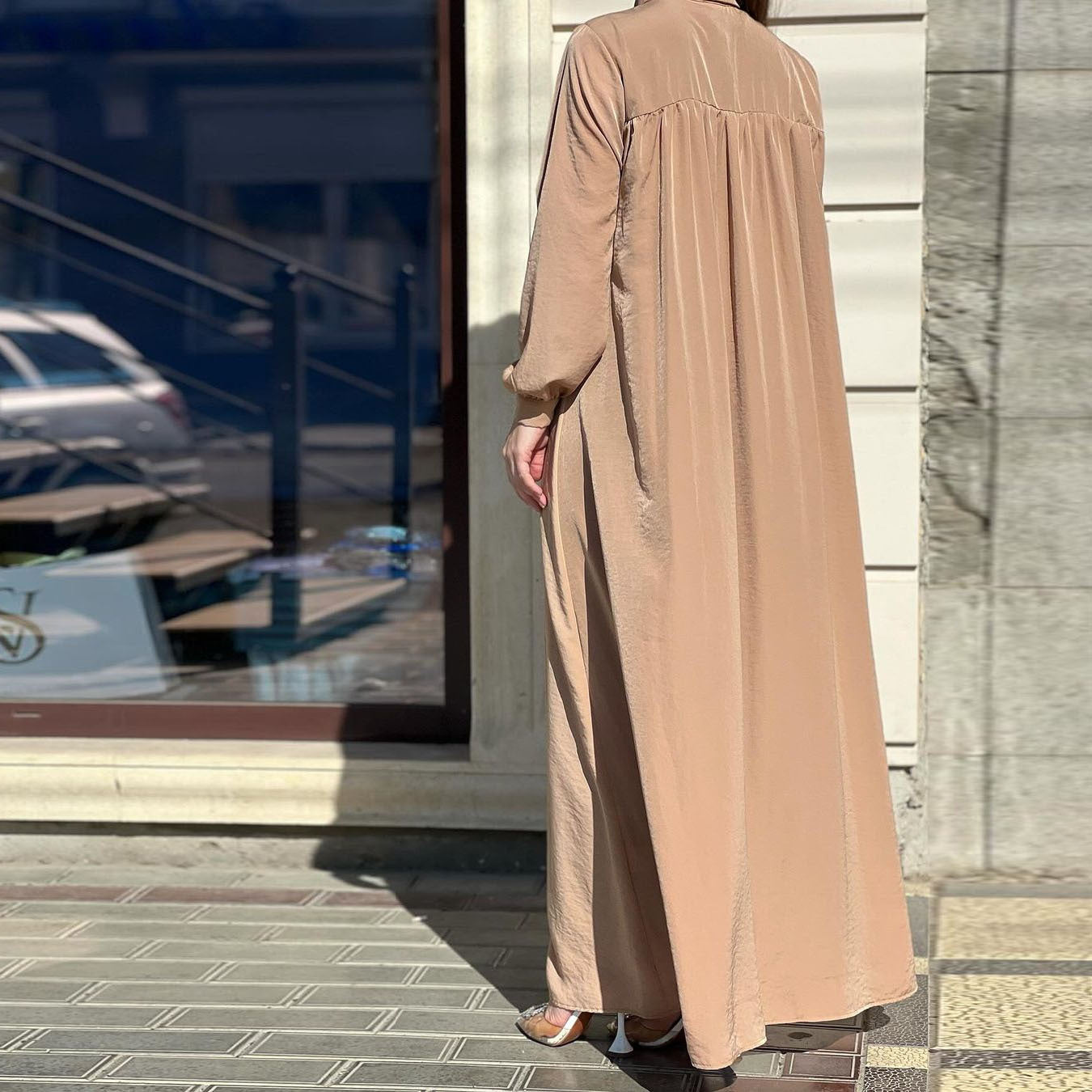 Casual Loose Long-sleeved Shirt Dress