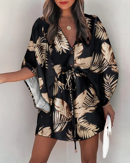 Summer Beach Colorful Print Dress