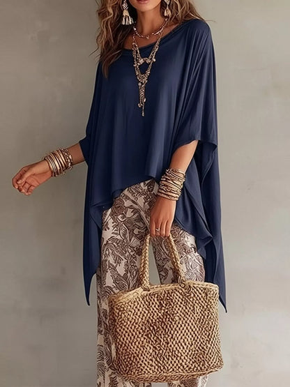 Oversized Batwing Sleeve Flowy Top for Women | Plus Size Boutique Top