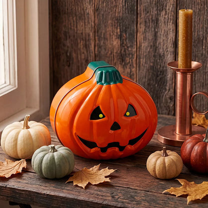 Decorative Pumpkin-Shaped Halloween Storage Box