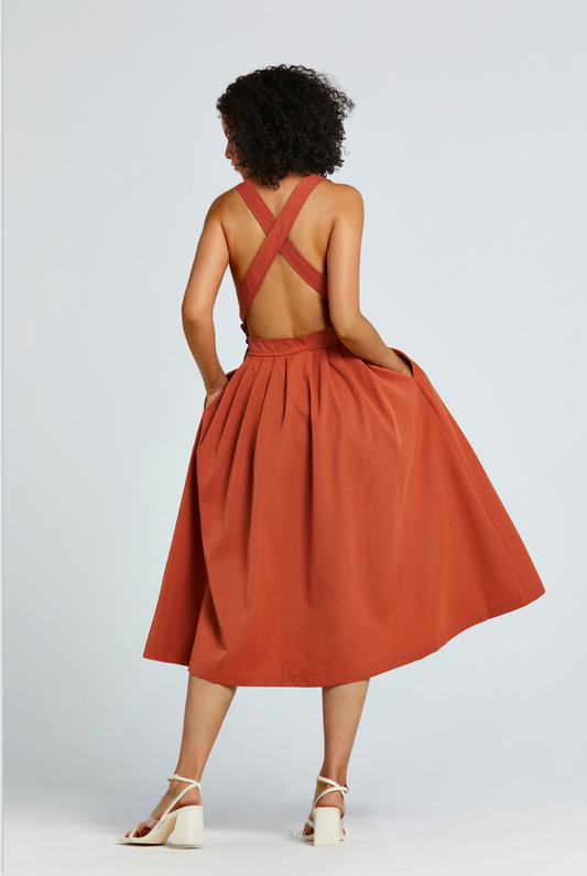 Chic Summer Backless Dress