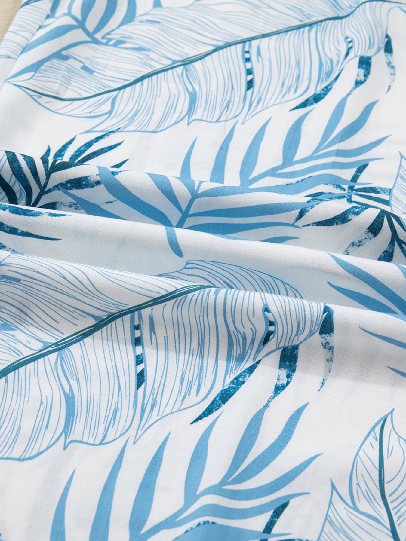 Tropical Wide Leg Pants | Shirred Waist Women’s Style