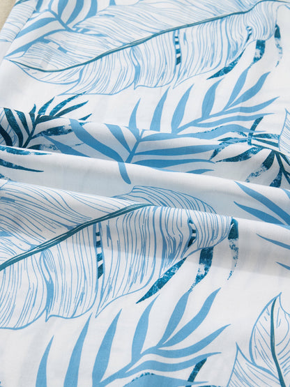 Tropical Wide Leg Pants | Shirred Waist Women’s Style