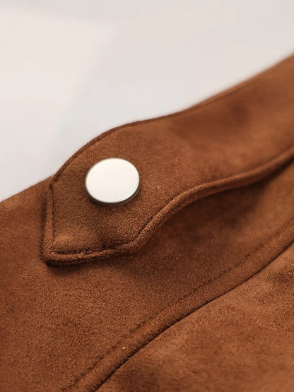 Zip Up Dropped Shoulder Moto Jacket