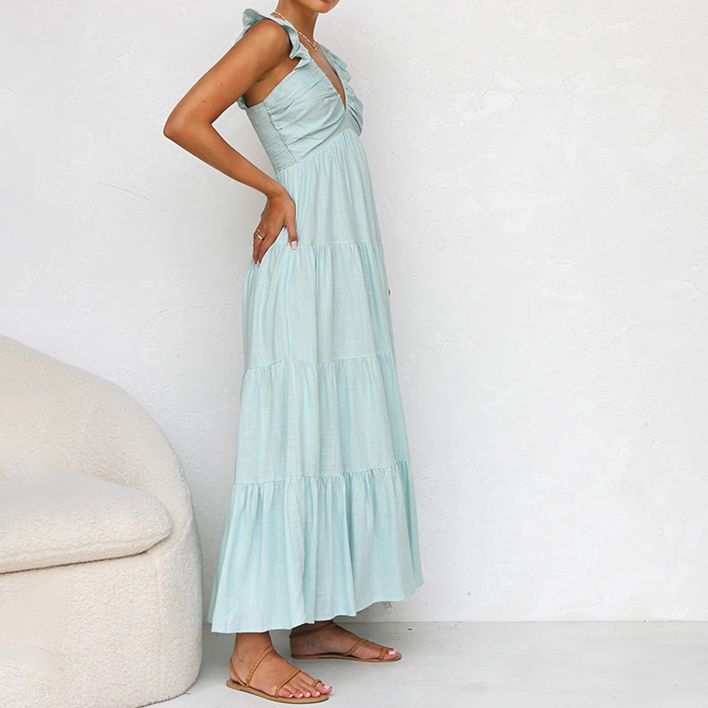 Vacation Style Seaside Muse Maxi Dress