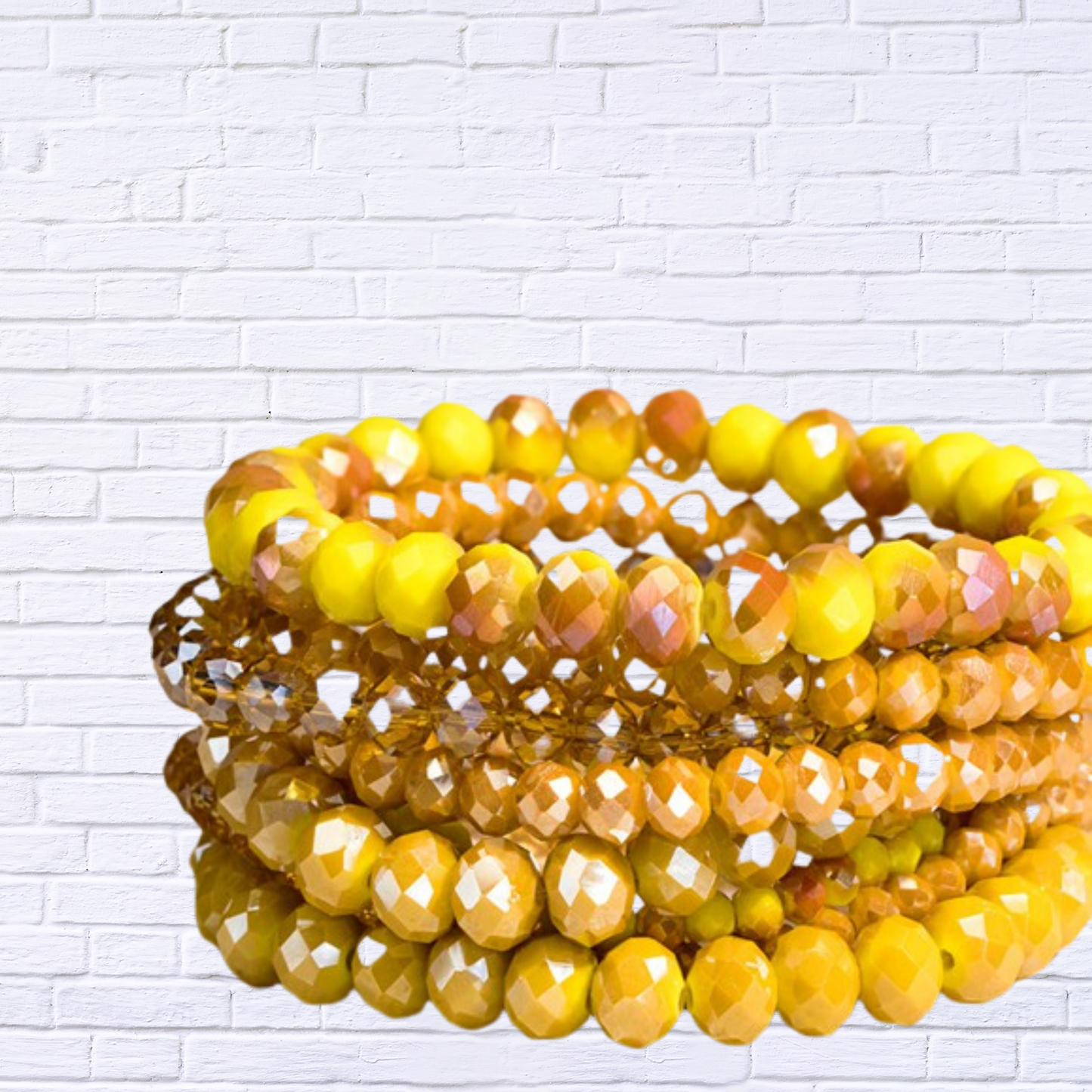 Glass Bead 9 Set Bracelet