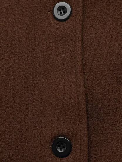 Single-Breasted Raglan Sleeve Outerwear
