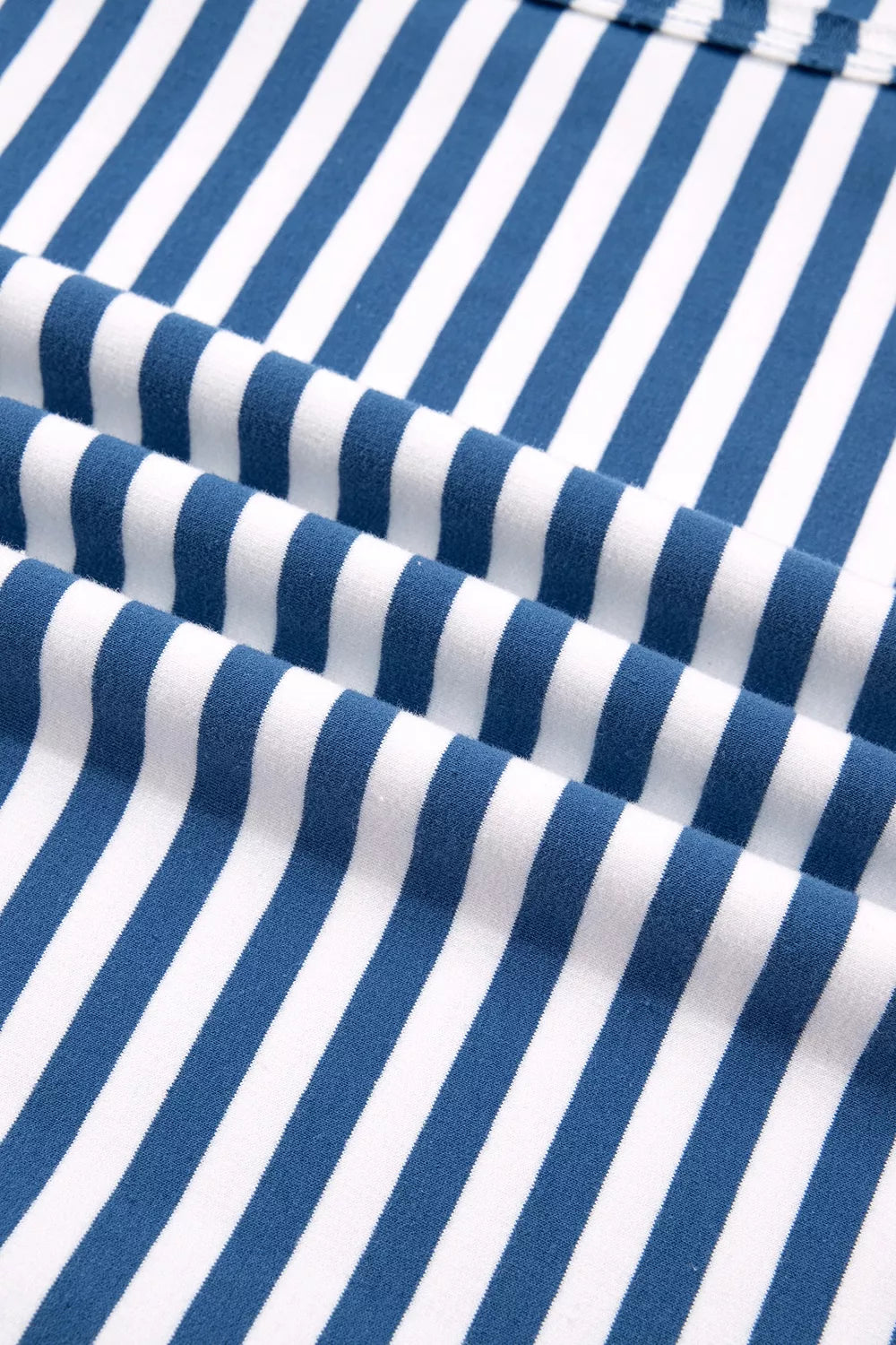 Stripe Color Block Trim Raw Seam Split Hem Loose Sweatshirt