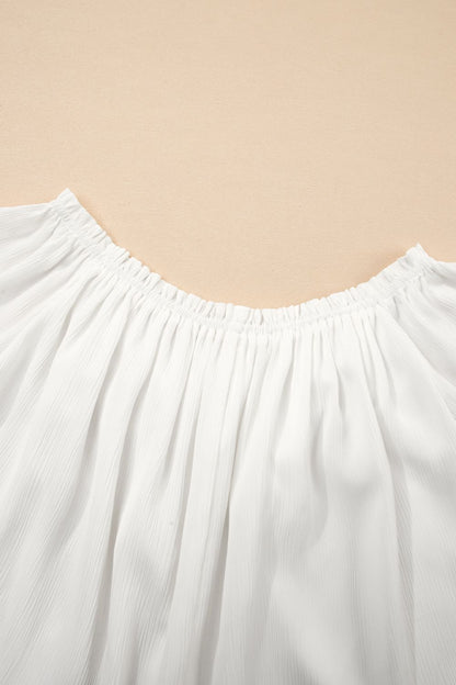Lace Detail Off-Shoulder Blouse