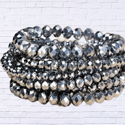 Glass Bead 9 Set Bracelet