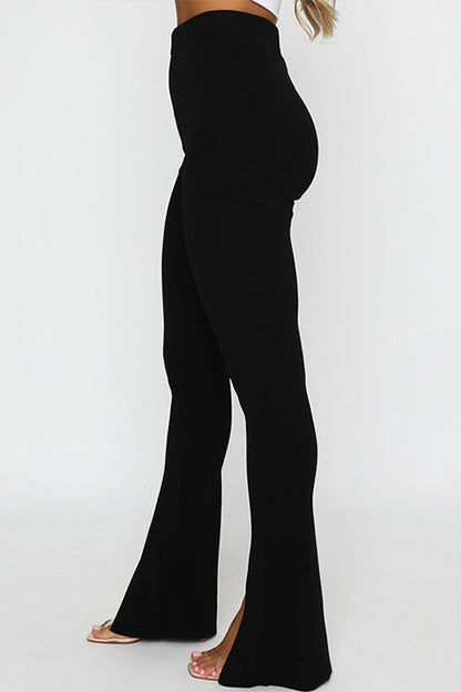 Rosiedress High Rise Slit Bell Bottoms Skinny Pants