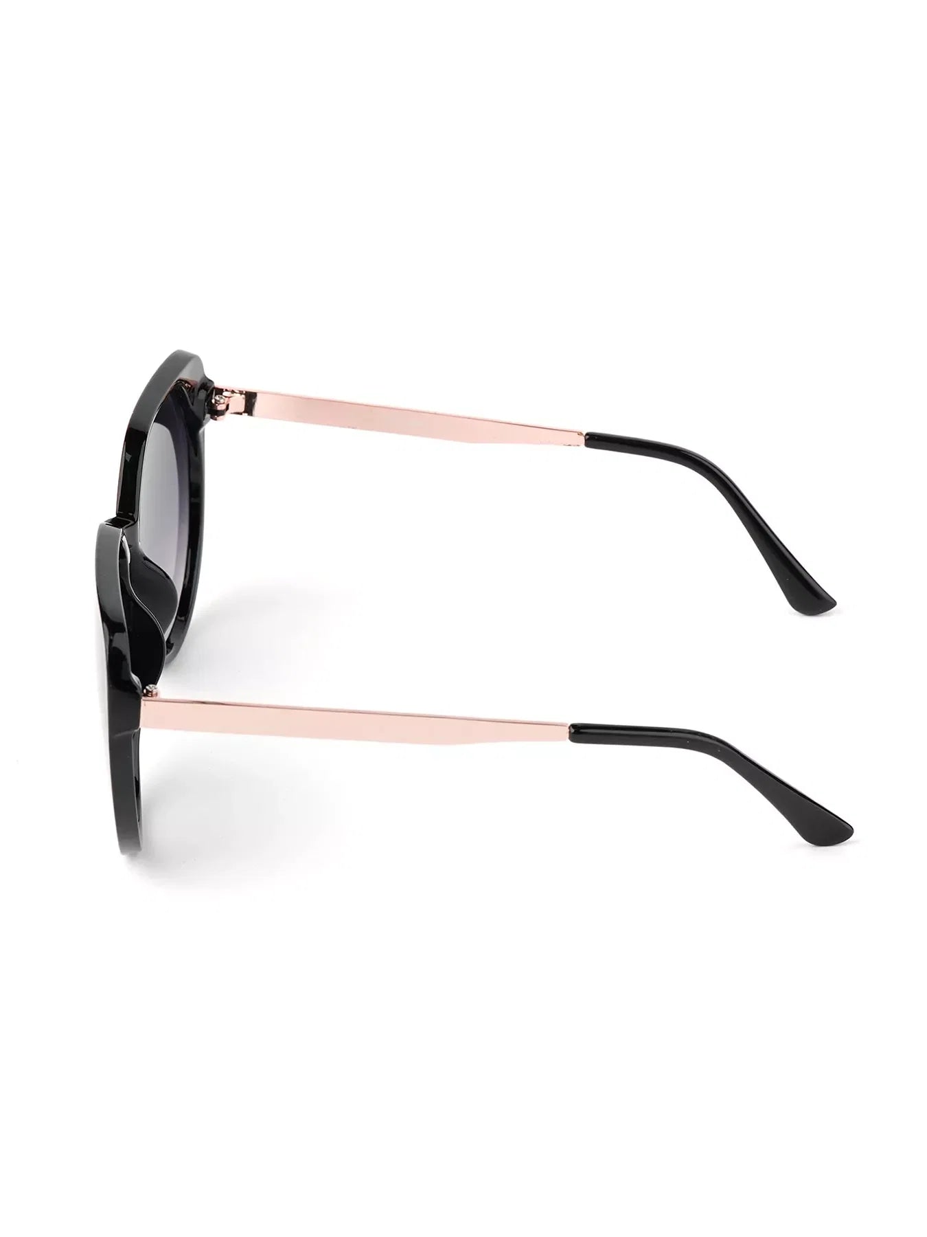 Chic Round Sunglasses with Metal Accents