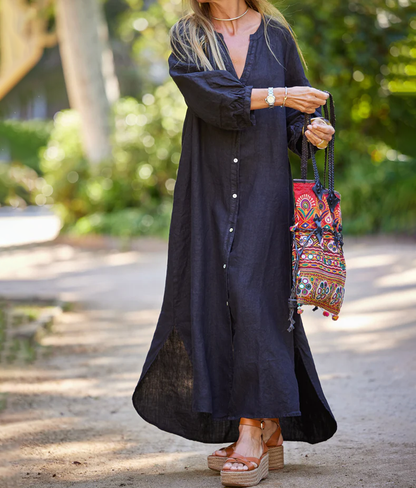 Casual Linen Loose Dress