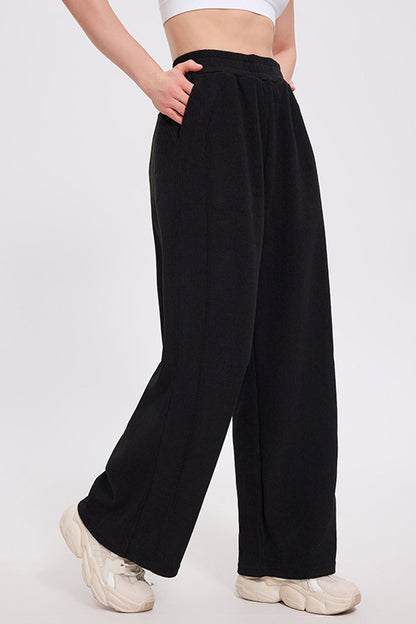 Blue Zone Planet | Basic Bae Elastic Waist Wide Leg Pants