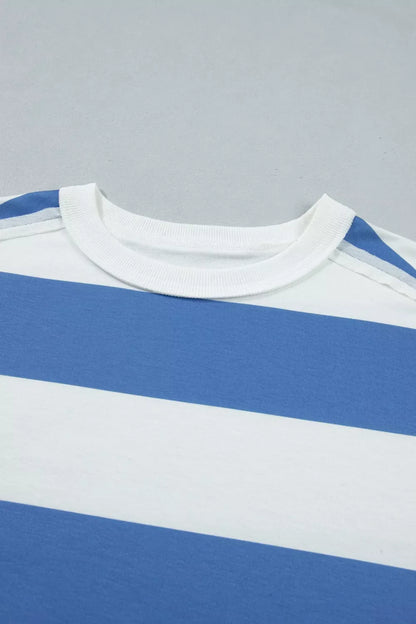 Casual Striped T-Shirt Dress