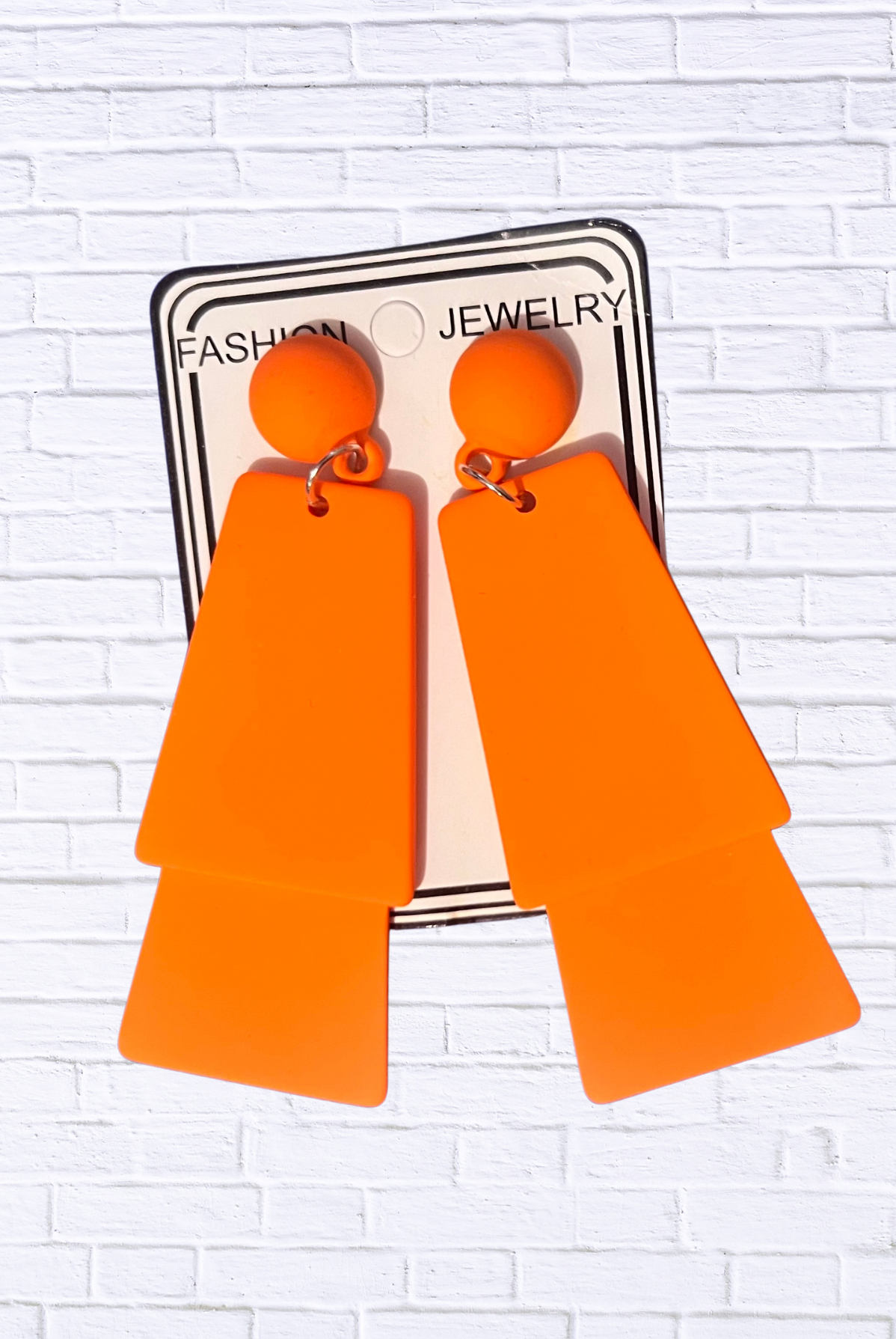 Untitled Bold Geometric Drop Earrings – Statement Fashion Jewelry