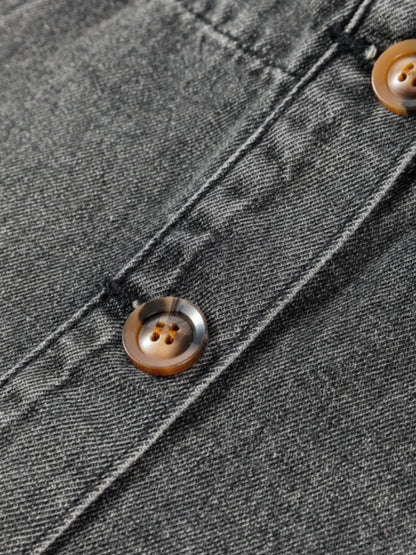 Blue Zone Planet | Wide Strap Button Down Denim Overall Dress
