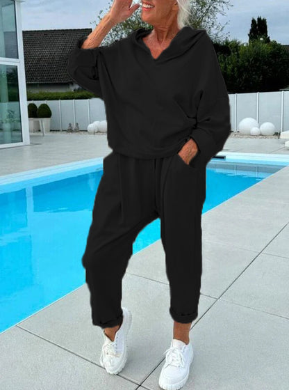 Ensemble sweat à capuche et pantalon confortable 