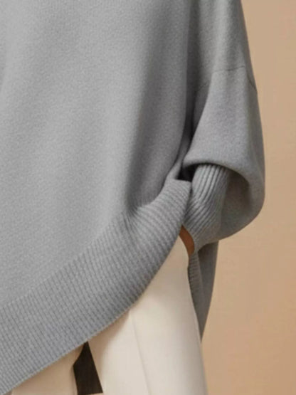 Oversized Batwing Sleeve Sweater for Women | Cozy Boutique Knit Top