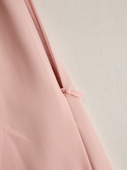 Elegant Pleated Blazer Midi Dress