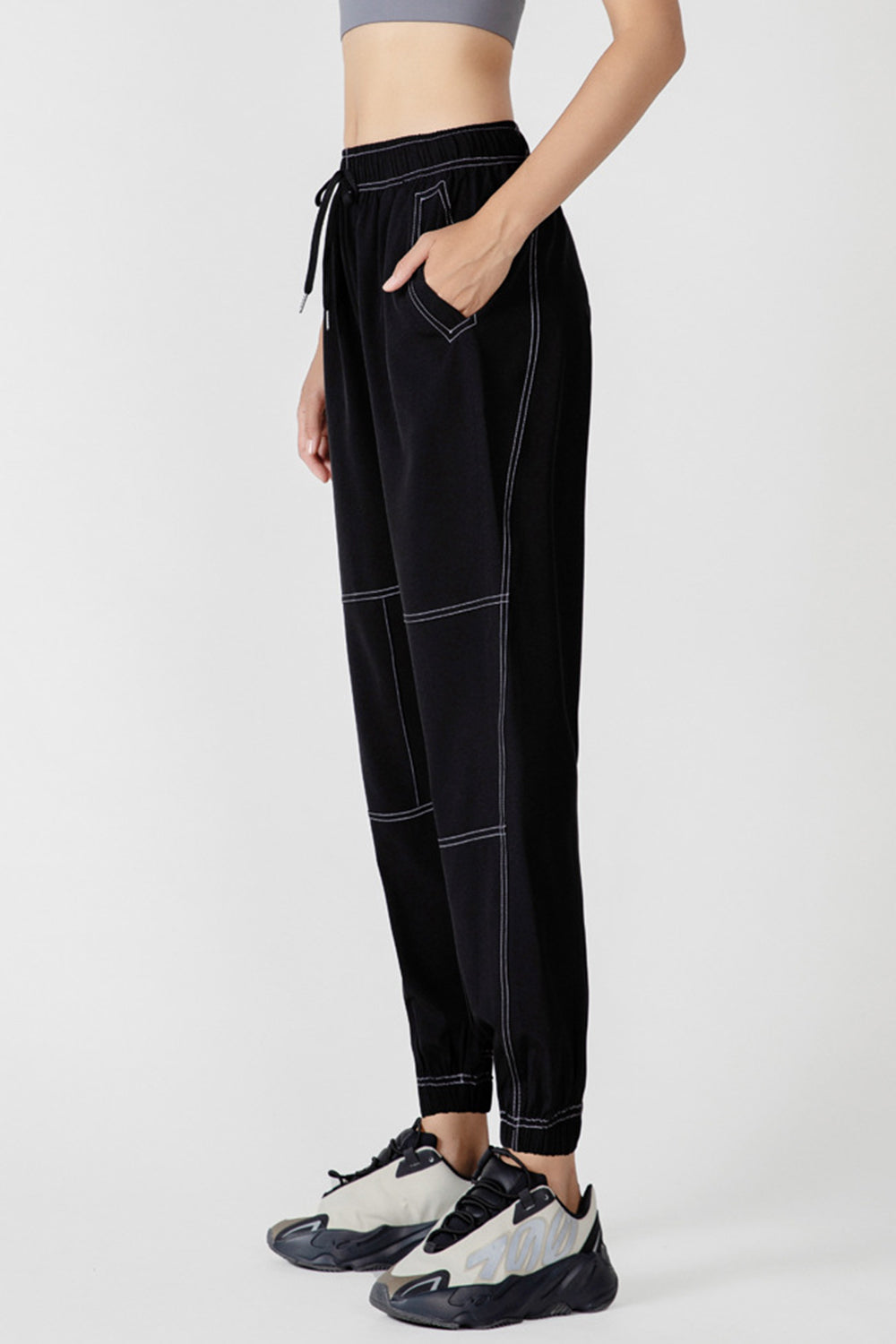 Blue Zone Planet | Basic Bae Drawstring Joggers With Pockets