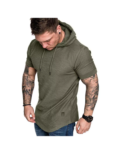 Strukturierte, einfarbige, hochwertige Pullover-Hoodies für Herren