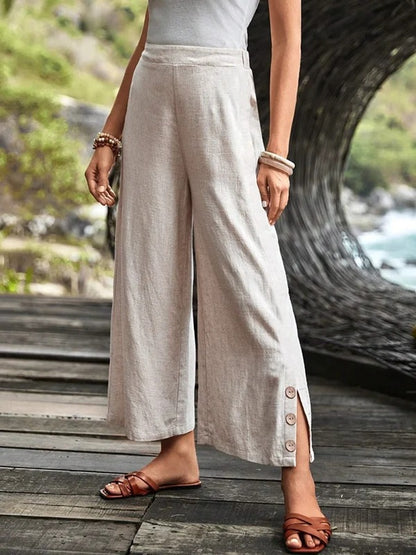 Style Retro Simple Casual Pants