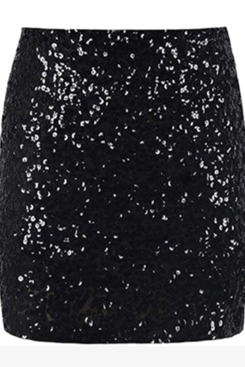 Rosiedress Sparkly Sequin Mini Skirt