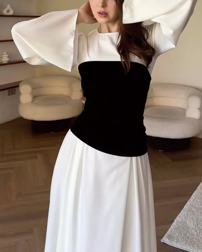 Consistent contrasting dress