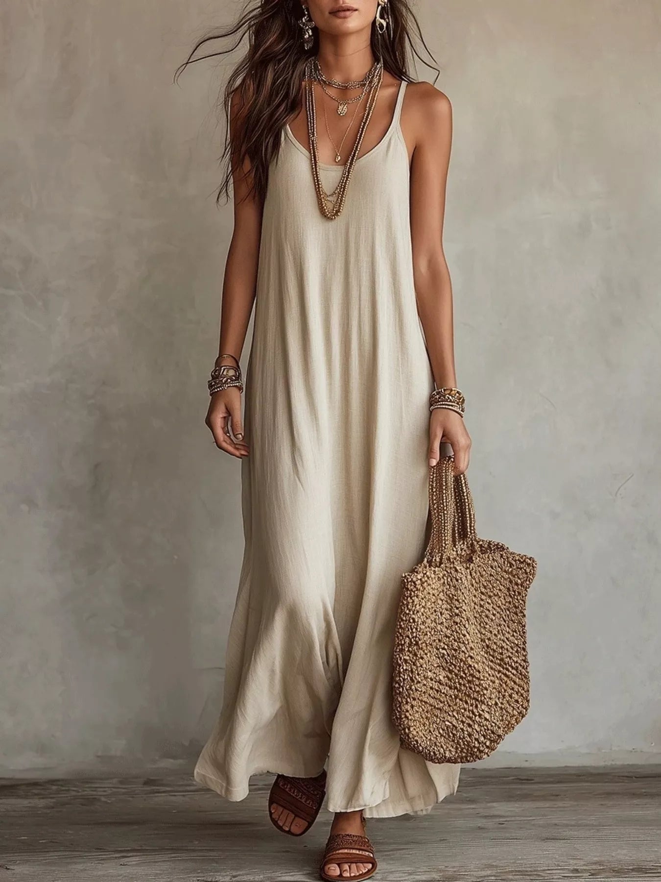Spaghetti Strap Maxi Dress