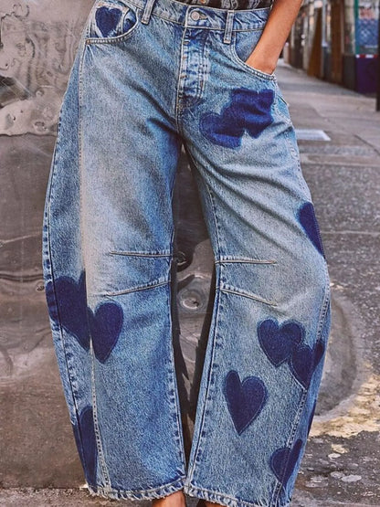 Mid Rise Wide-Leg Jeans