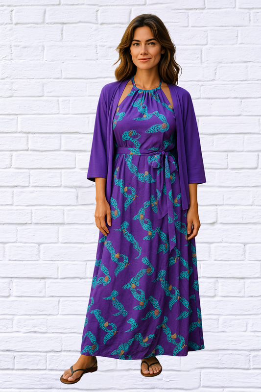 Sibella Maxi Chiffon Dress: Elegance in Every Step