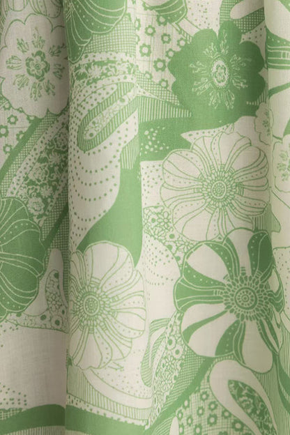 Bow Shoulder Sleeveless High Waist Floral Print Mini Dress