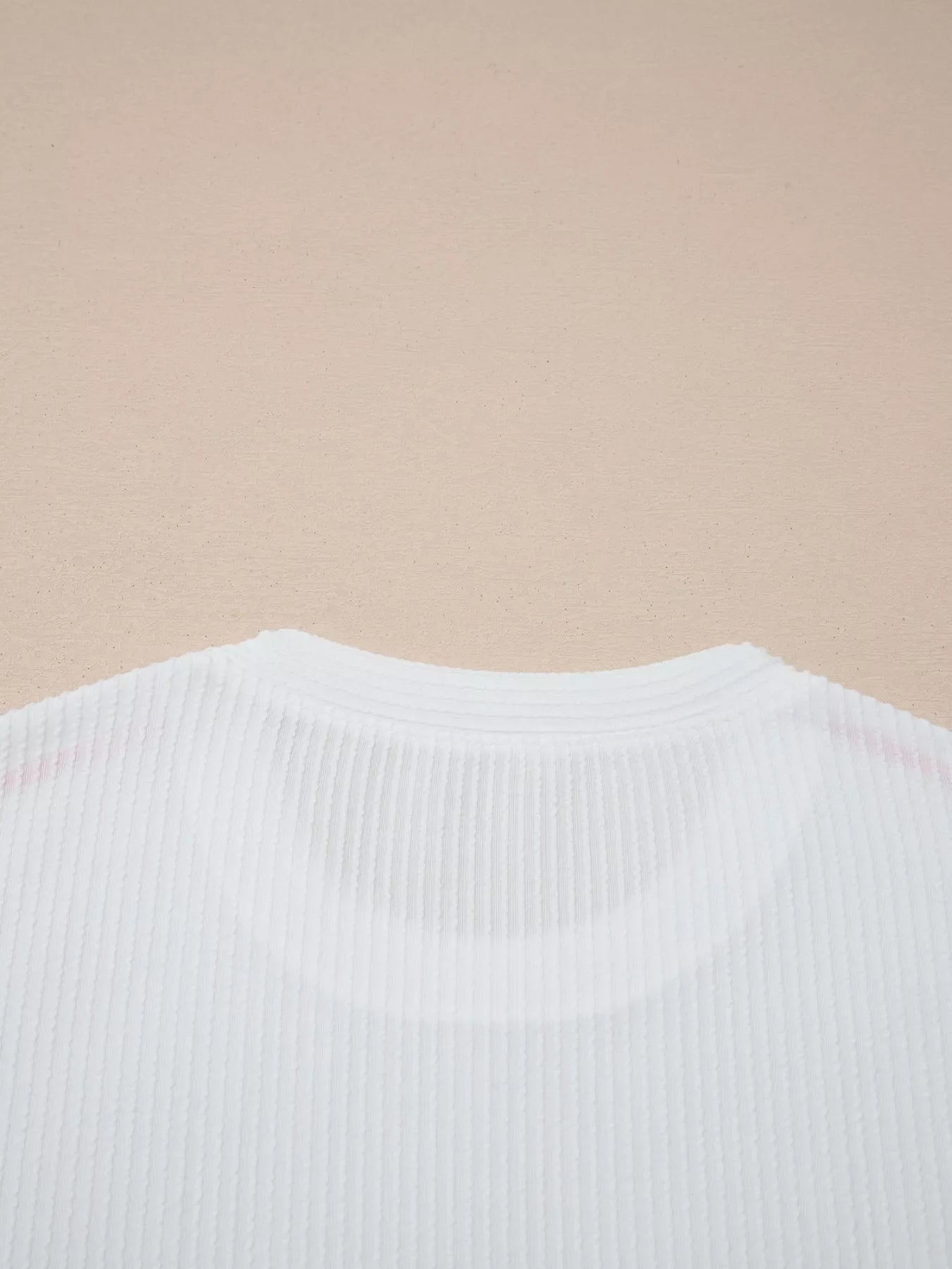 Usa Graphic Half Sleeve Loose Ribbed Top