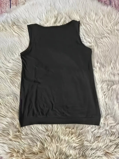 Eyelet Detail Ruched Tank