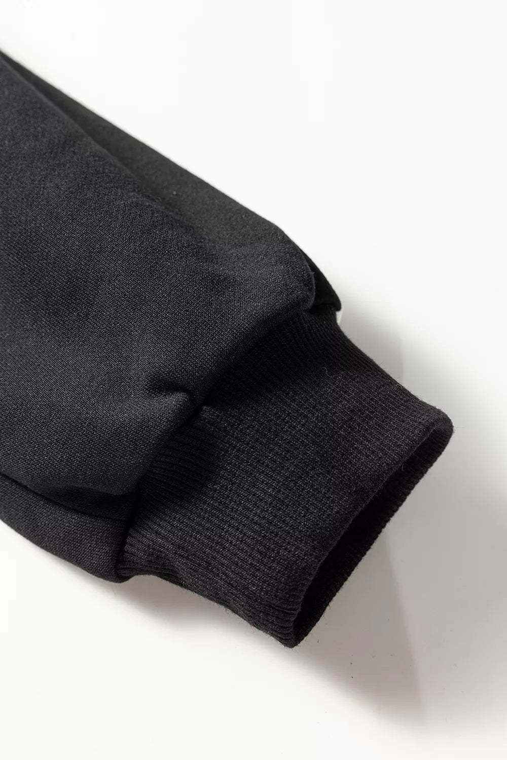 Striped Detail Crewneck Pullover Elastic Sweatpants 2pcs Outfit