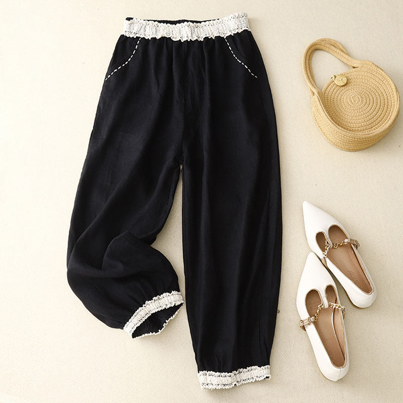 5 colors Summer Thin Cropped Casual Pants