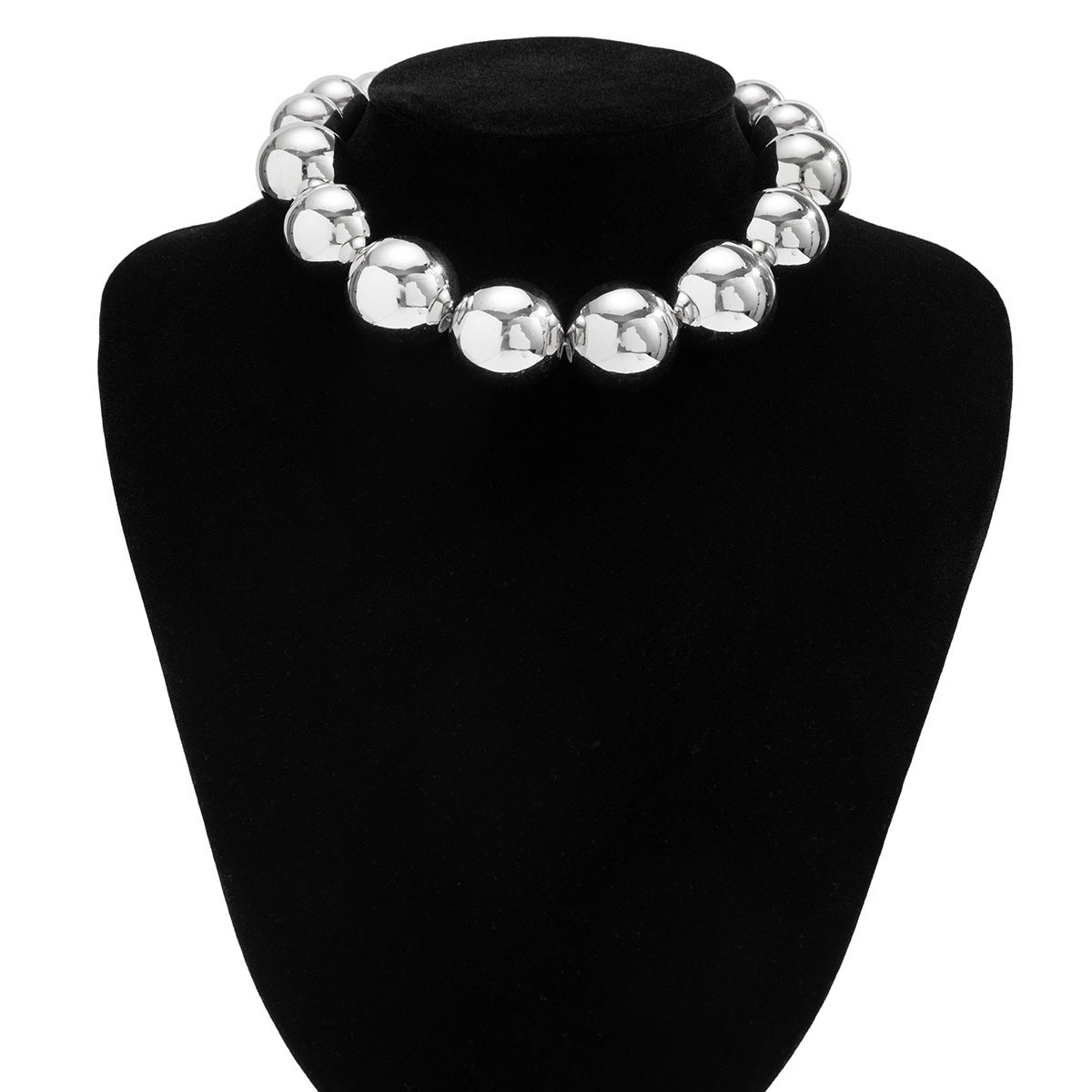 Fashion Exaggerated Geometric Bead Necklace