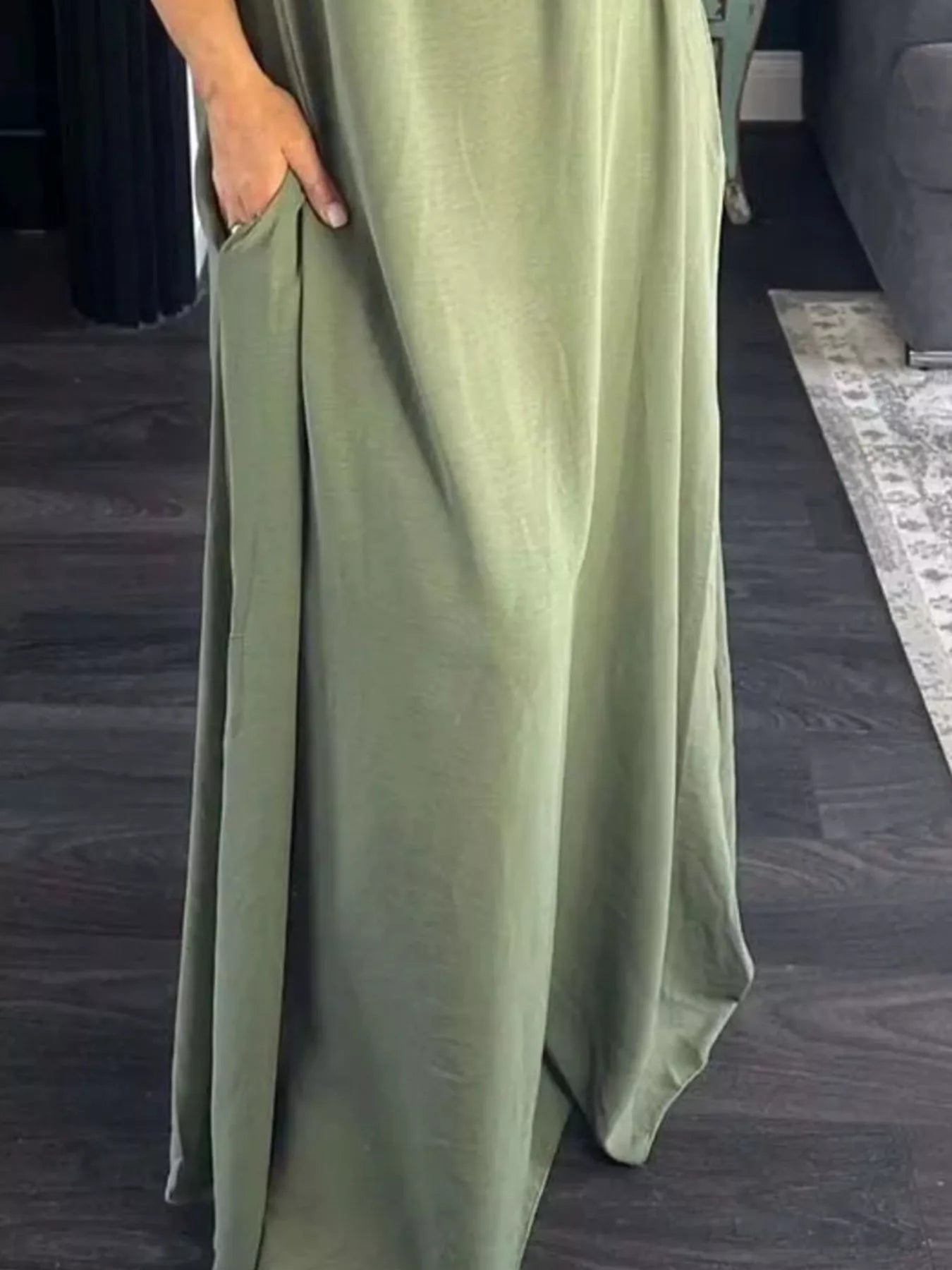 Full Size Ruffled Strap Flowy Maxi Dress Plus Size