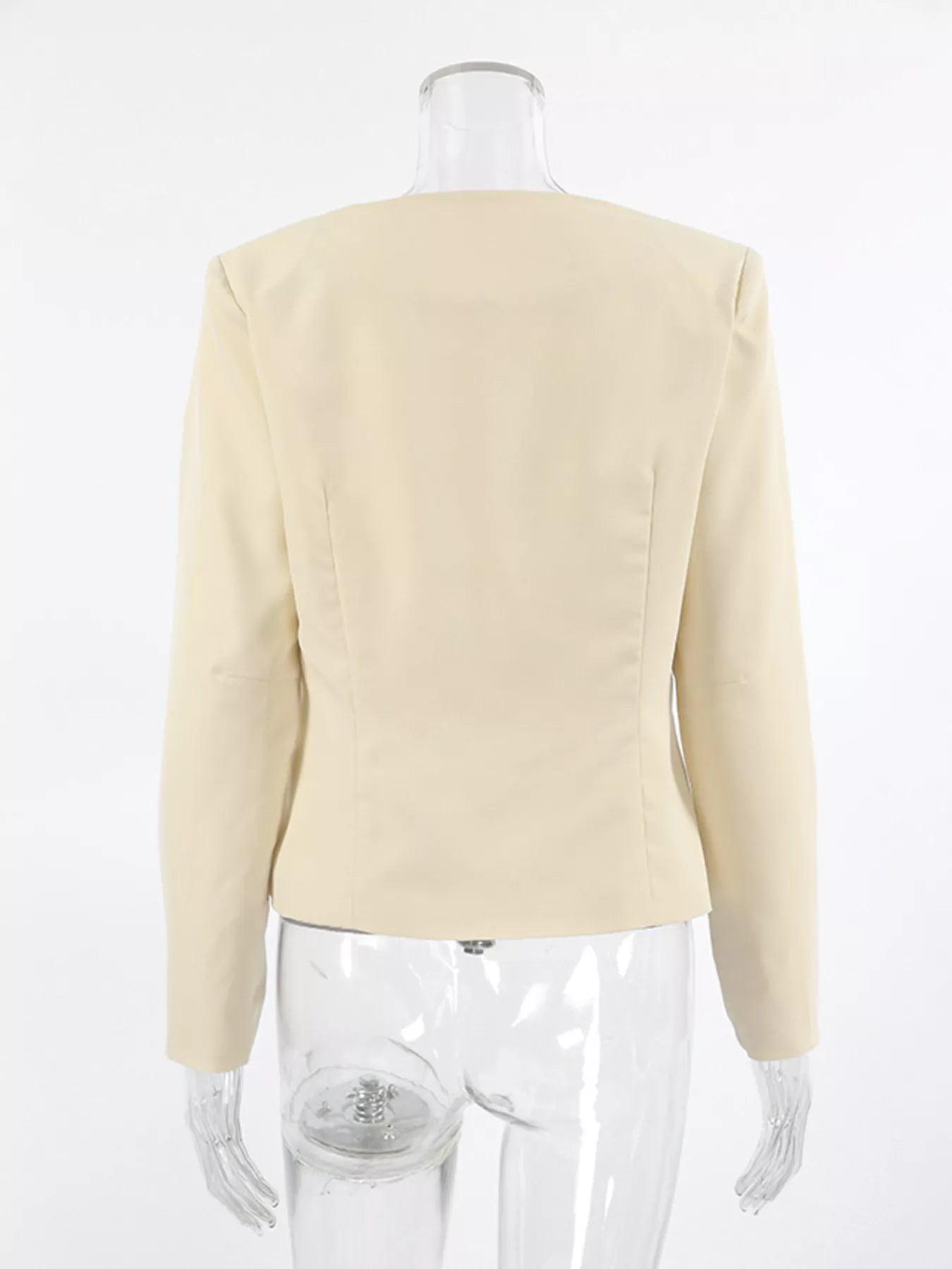 Buckle-Front Cropped Jacket